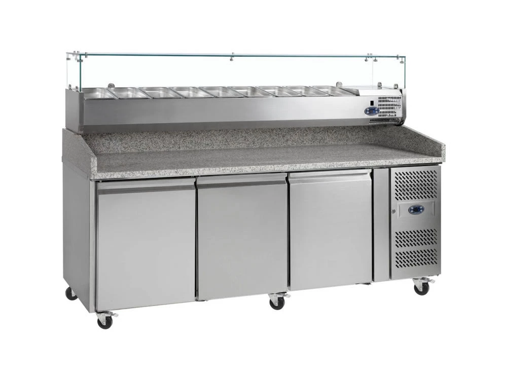 Tefcold PT1300 SS 565 Ltr Gastronorm Preparation Counter 1 Tefcold PT1300 SS 565 Ltr Gastronorm Preparation Counter