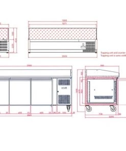 Refrigeration Tefcold PT1310 SS 370 Ltr Gastronorm Preparation Counter With Dough Drawers 5 Refrigeration Tefcold PT1310 SS 370 Ltr Gastronorm Preparation Counter With Dough Drawers