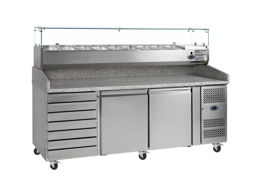 Refrigeration Tefcold PT1310 SS 370 Ltr Gastronorm Preparation Counter With Dough Drawers 1 Refrigeration Tefcold PT1310 SS 370 Ltr Gastronorm Preparation Counter With Dough Drawers