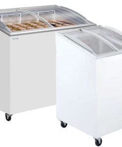 Refrigeration Tefcold SCEB Range Sliding Curved Glass Lid Chest Freezer