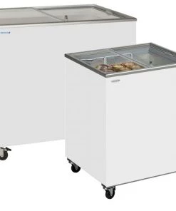 Refrigeration Tefcold SC Range Sliding Flat Glass Lid Chest Freezer
