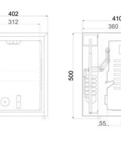Refrigeration Tefcold TM32G 29 Ltr Glass Door Minibar