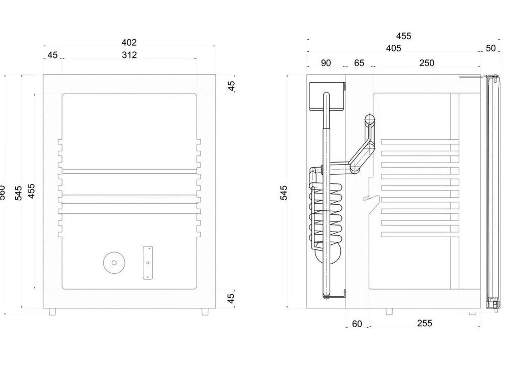 Tefcold TM42G 36 Ltr Glass Door Minibar 2 Tefcold TM42G 36 Ltr Glass Door Minibar