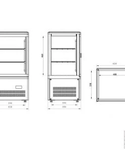 Refrigeration Tefcold UPD60 60 Ltr Glass Display