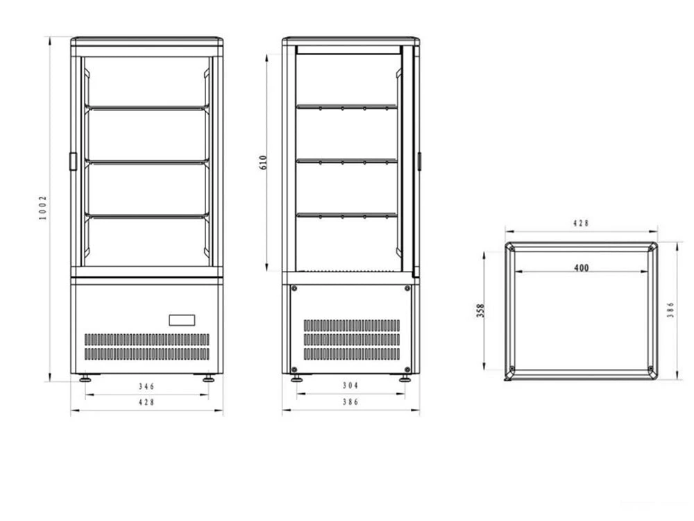 Tefcold UPD80 80 Ltr Glass Display Refrigeration 2 Tefcold UPD80 80 Ltr Glass Display Refrigeration