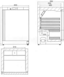 Tefcold UR200G 130 Ltr Glass Door Merchandiser