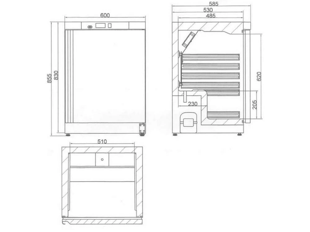 Tefcold UR200G 130 Ltr Glass Door Merchandiser 2 Tefcold UR200G 130 Ltr Glass Door Merchandiser