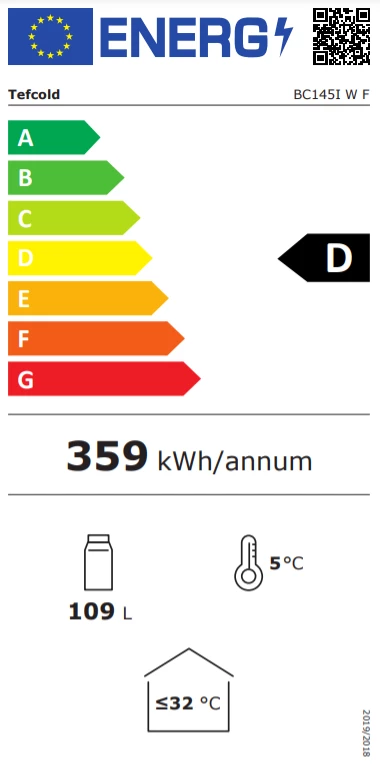 Tefcold BC145 109 Ltr Glass Door Merchandiser 4 Tefcold BC145 109 Ltr Glass Door Merchandiser