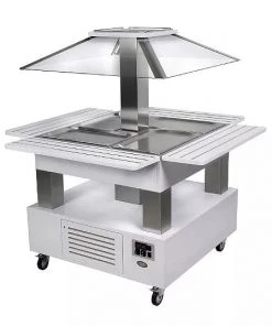 Food Servery & Display Roller Grill SBC40 F Island Refrigerated Buffet Unit