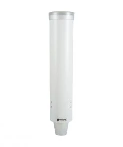 San Jamar 16" White Medium Water Cup Dispenser - 4-10oz/120-300ml Beverage Machines 9 San Jamar 16