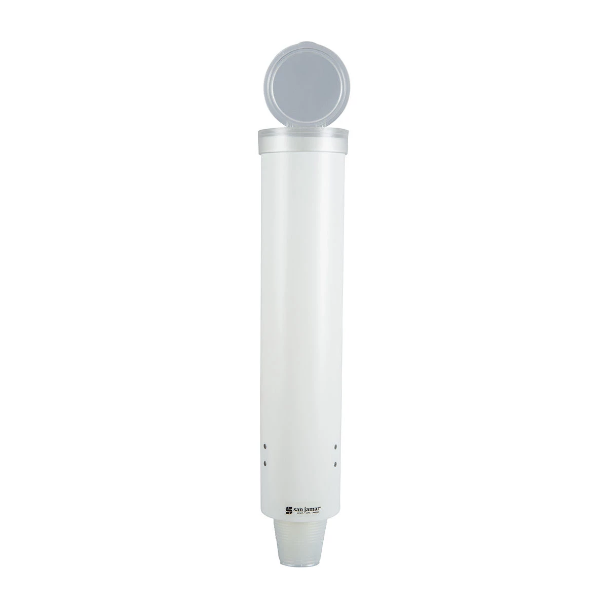 San Jamar 16" White Medium Water Cup Dispenser - 4-10oz/120-300ml Beverage Machines 1 San Jamar 16" White Medium Water Cup Dispenser - 4-10oz/120-300ml Beverage Machines