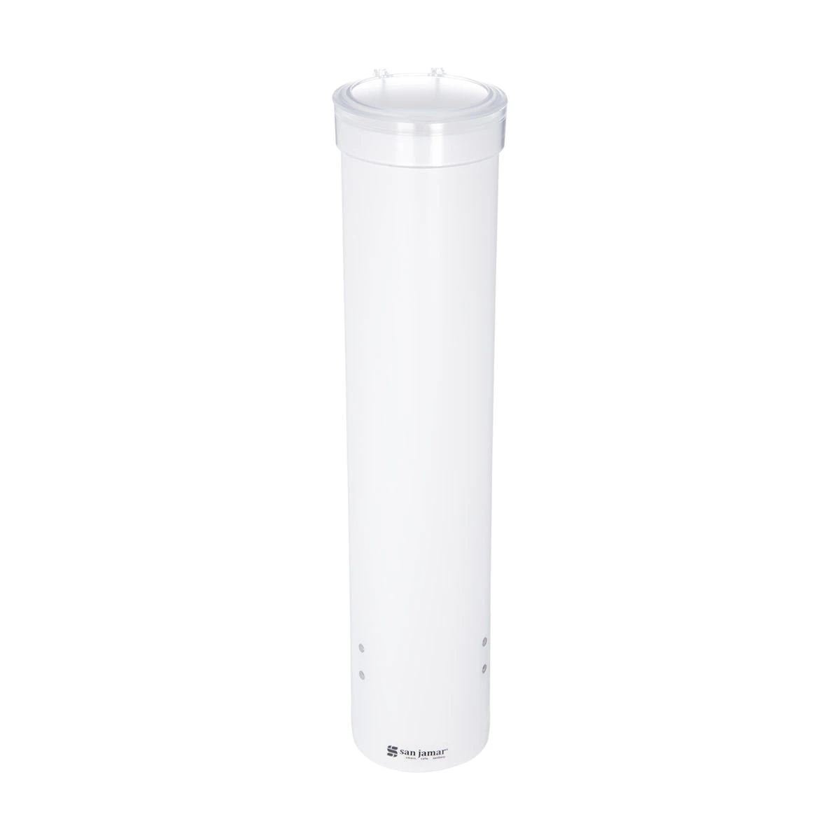 San Jamar 16" White Medium Water Cup Dispenser - 4-10oz/120-300ml Beverage Machines 2 San Jamar 16" White Medium Water Cup Dispenser - 4-10oz/120-300ml Beverage Machines
