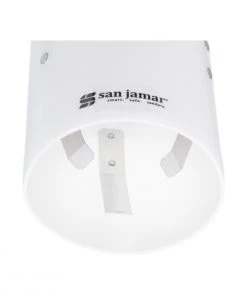 San Jamar 16" White Medium Water Cup Dispenser - 4-10oz/120-300ml Beverage Machines 7 San Jamar 16