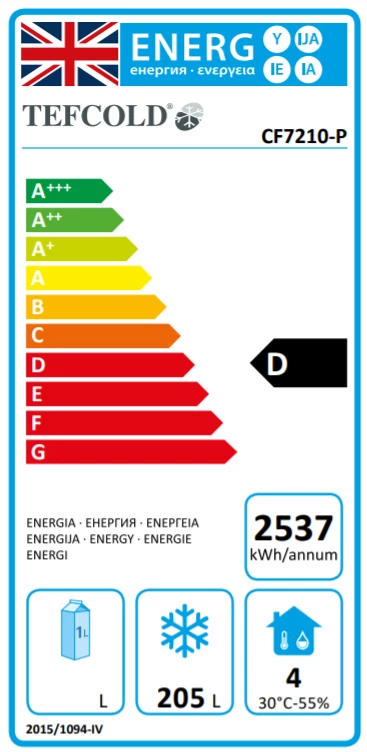 Tefcold CF7210 SS 282 Ltr Gastronorm Freezer Counter 3 Tefcold CF7210 SS 282 Ltr Gastronorm Freezer Counter