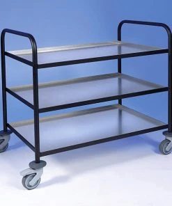Sinks Tables And Storage EAIS Club Serving/General Purpose Trolleys - Aluminium Inlays