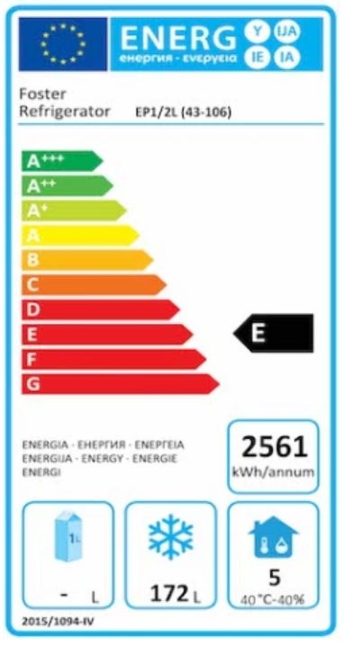 Foster EcoPro G3 EP1/2L Freezer Counter Refrigeration 2 Foster EcoPro G3 EP1/2L Freezer Counter Refrigeration