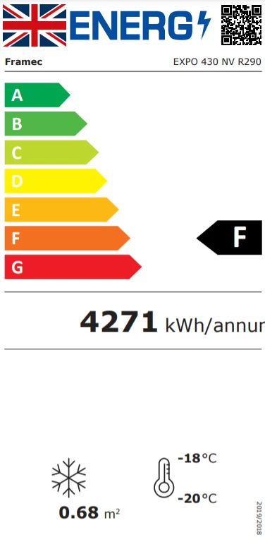Framec EX430NV 430 Ltr Glass Door Display Freezer Refrigeration 2 Framec EX430NV 430 Ltr Glass Door Display Freezer Refrigeration