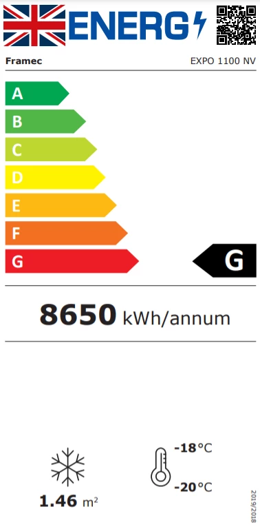 Framec EX1100NV 1047 Ltr Glass Door Display Freezer 2 Framec EX1100NV 1047 Ltr Glass Door Display Freezer