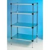 EAIS EZ Store 3 Tier Galvanised Solid Shelving - 1650mm High Sinks Tables And Storage