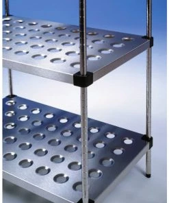 EAIS EZ Store 4 Tier Stainless Steel Perforated Shelving - 1800mm High