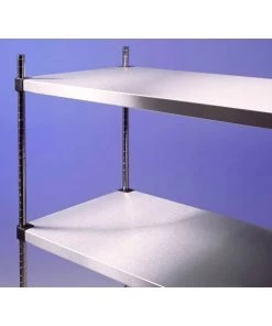Sinks Tables And Storage EAIS EZ Store 4 Tier Stainless Steel Solid Shelving - 1800mm High