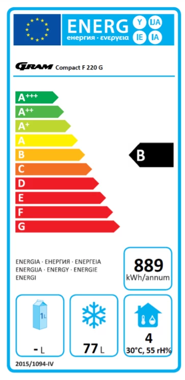 Refrigeration Gram Compact F 220 LG 2W 128 Ltr Undercounter Freezer 3 Refrigeration Gram Compact F 220 LG 2W 128 Ltr Undercounter Freezer