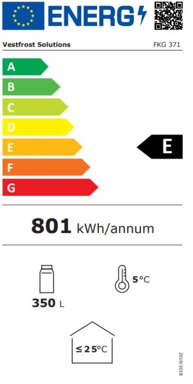 Refrigeration Vestfrost FKG371 381 Ltr Glass Single Door Display Chiller 2 Refrigeration Vestfrost FKG371 381 Ltr Glass Single Door Display Chiller