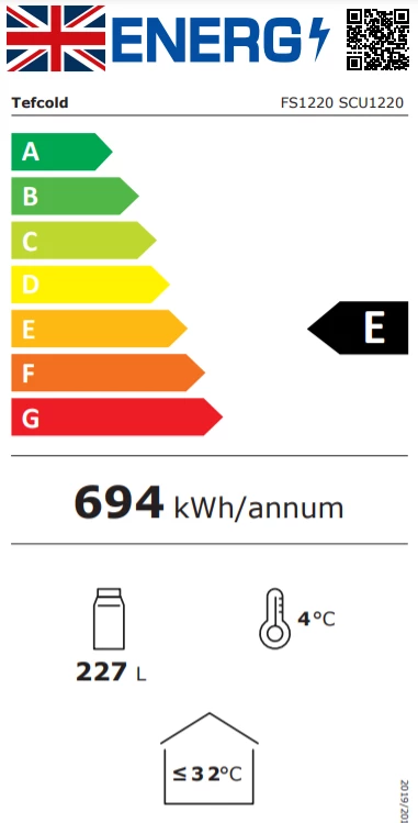 Tefcold FS1220 215 Ltr Glass Door Merchandiser Refrigeration 4 Tefcold FS1220 215 Ltr Glass Door Merchandiser Refrigeration
