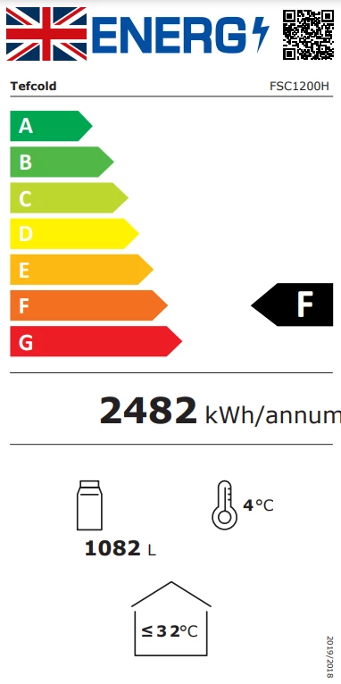 Refrigeration Tefcold FSC1200H 1082 Ltr Glass Door Merchandiser 3 Refrigeration Tefcold FSC1200H 1082 Ltr Glass Door Merchandiser