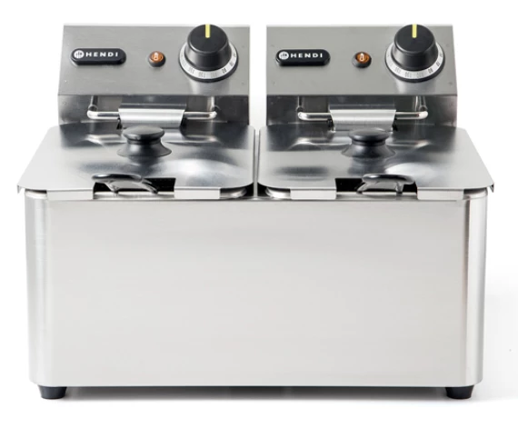 Restaurant Equipment Hendi 2 X 4 Ltr Twin Tank Electric Fryer 1 Restaurant Equipment Hendi 2 X 4 Ltr Twin Tank Electric Fryer