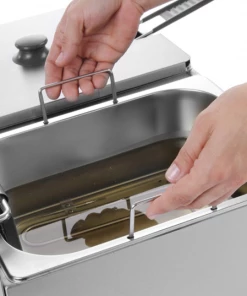 Hendi 2 X 6 Ltr Twin Tank Electric Fryer Restaurant Equipment 6 Hendi 2 X 6 Ltr Twin Tank Electric Fryer Restaurant Equipment