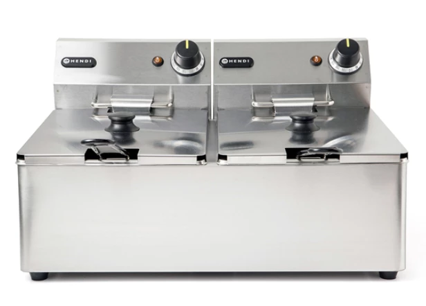 Hendi 2 X 6 Ltr Twin Tank Electric Fryer Restaurant Equipment 1 Hendi 2 X 6 Ltr Twin Tank Electric Fryer Restaurant Equipment