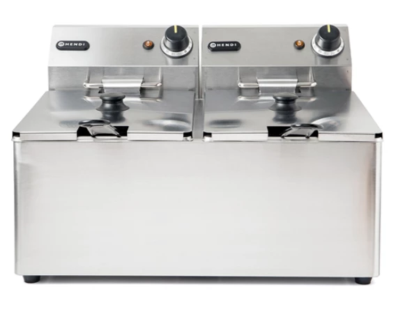 Restaurant Equipment Hendi 2 X 8 Ltr Twin Tank Electric Fryer 1 Restaurant Equipment Hendi 2 X 8 Ltr Twin Tank Electric Fryer