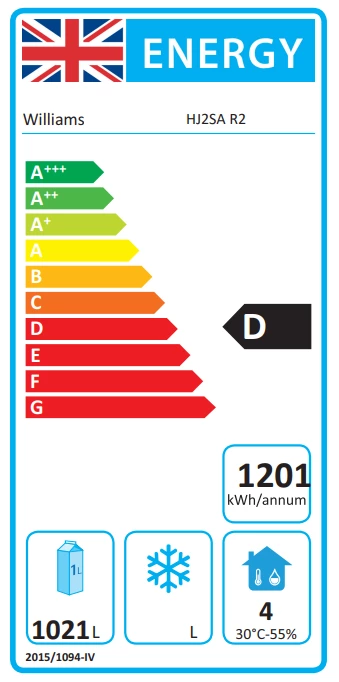 Williams HJ2-SA Double Door Upright Refrigerator Refrigeration 2 Williams HJ2-SA Double Door Upright Refrigerator Refrigeration