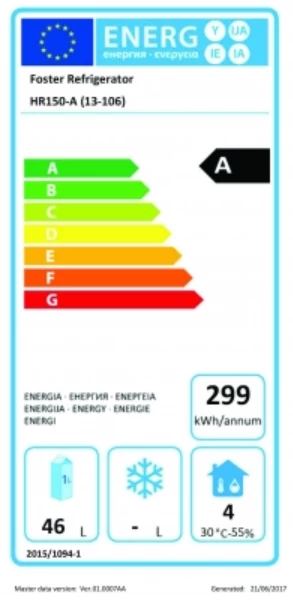 Refrigeration Foster HR150/3D Three Drawer Under Counter Refrigerator 2 Refrigeration Foster HR150/3D Three Drawer Under Counter Refrigerator