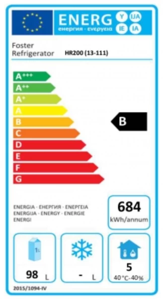Foster HR200 Under Counter Refrigerator 2 Foster HR200 Under Counter Refrigerator