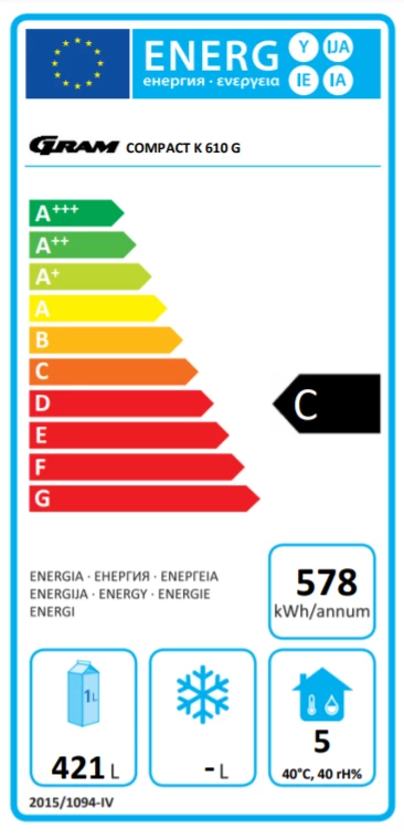 Gram Compact K 610 RG C 4N 583 Ltr Upright Refrigerator Refrigeration 4 Gram Compact K 610 RG C 4N 583 Ltr Upright Refrigerator Refrigeration