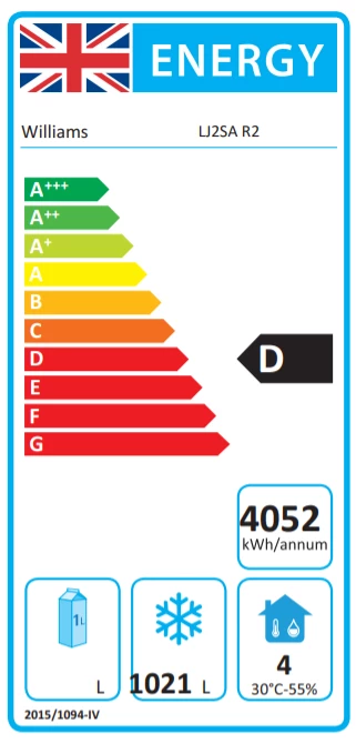 Refrigeration Williams LJ2-SA Double Door Upright Freezer 2 Refrigeration Williams LJ2-SA Double Door Upright Freezer