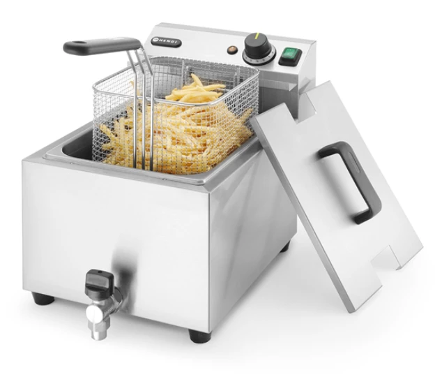 Hendi Mastercook 8 Ltr Single Tank Electric Fryer Restaurant Equipment 2 Hendi Mastercook 8 Ltr Single Tank Electric Fryer Restaurant Equipment
