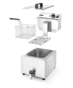 Hendi Mastercook 8 Ltr Single Tank Electric Fryer Restaurant Equipment 6 Hendi Mastercook 8 Ltr Single Tank Electric Fryer Restaurant Equipment