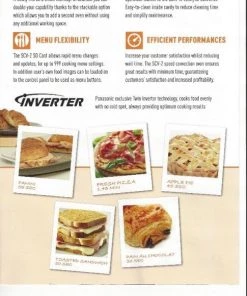 Panasonic NE-SCV2BPQ High Speed Convection Microwave Oven Restaurant Equipment 7 Panasonic NE-SCV2BPQ High Speed Convection Microwave Oven Restaurant Equipment