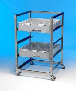 Sinks Tables And Storage EAIS Dishwash Basket Trolley - Low Height