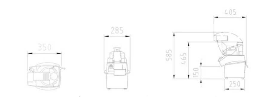 Hallde RG-50S Vegetable Preparation Machine Food Preparation 4 Hallde RG-50S Vegetable Preparation Machine Food Preparation