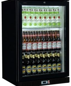 Sterling Pro Green SP1HC-BK 106 Bottle Hinged Single Door Bottle Cooler