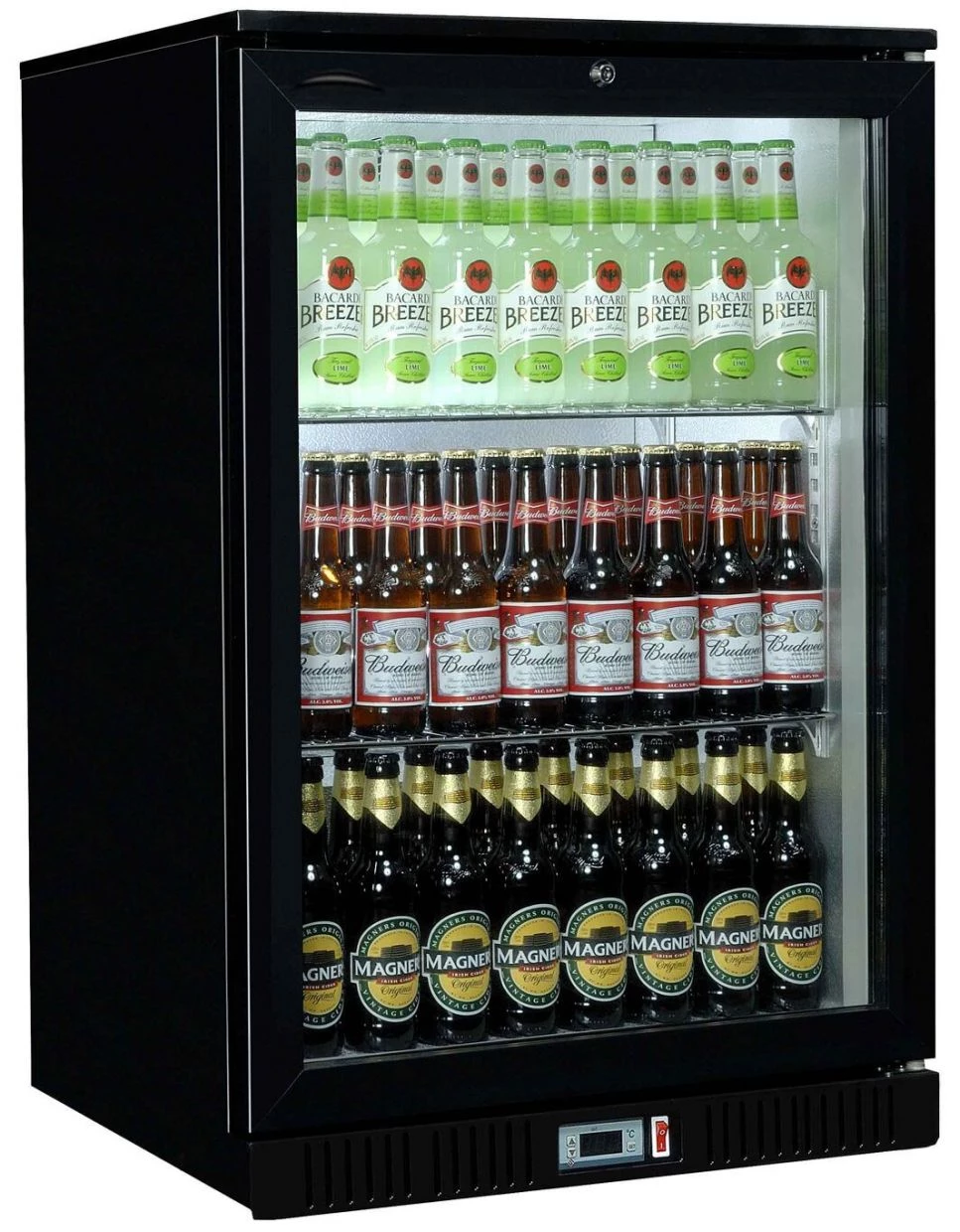 Sterling Pro Green SP1HC-BK 106 Bottle Hinged Single Door Bottle Cooler 1 Sterling Pro Green SP1HC-BK 106 Bottle Hinged Single Door Bottle Cooler
