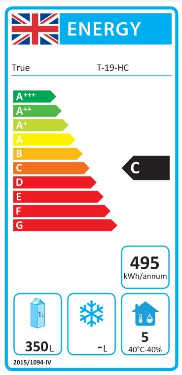 True T-19-HC 538 Ltr Upright Foodservice Refrigerator 5 True T-19-HC 538 Ltr Upright Foodservice Refrigerator