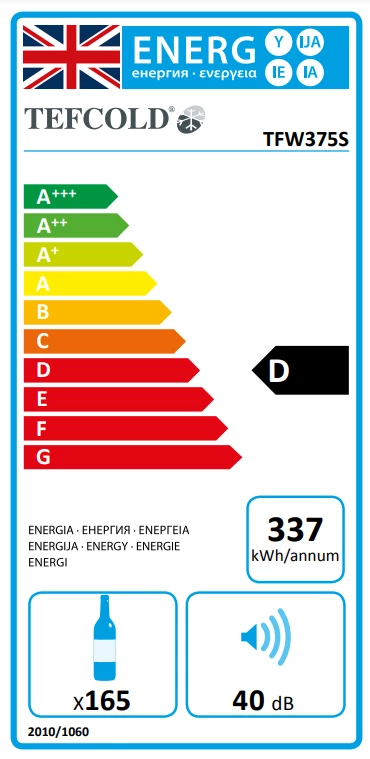 Tefcold TFW375S 370 Ltr Wine Cooler Refrigeration 2 Tefcold TFW375S 370 Ltr Wine Cooler Refrigeration
