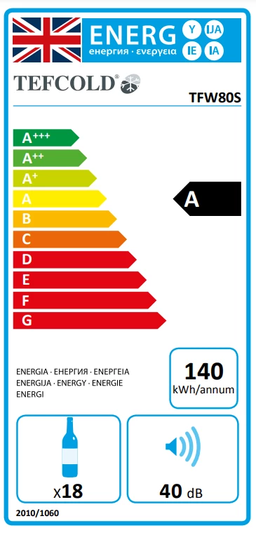 Tefcold TFW80S 80 Ltr Wine Cooler Refrigeration 2 Tefcold TFW80S 80 Ltr Wine Cooler Refrigeration