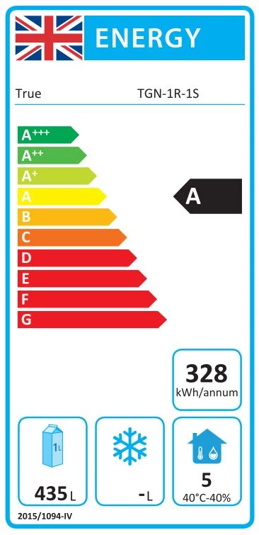 True TGN-1R-1S 720 Ltr 2/1 GN Upright Foodservice Refrigerator Refrigeration 6 True TGN-1R-1S 720 Ltr 2/1 GN Upright Foodservice Refrigerator Refrigeration