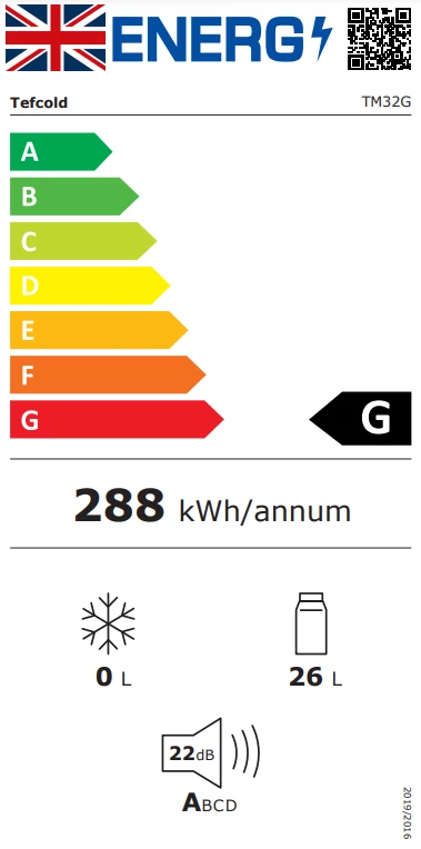 Refrigeration Tefcold TM32G 29 Ltr Glass Door Minibar 4 Refrigeration Tefcold TM32G 29 Ltr Glass Door Minibar